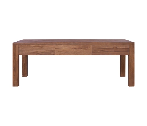 Mesa de centro de madera maciza de teca 110x60x40 cm