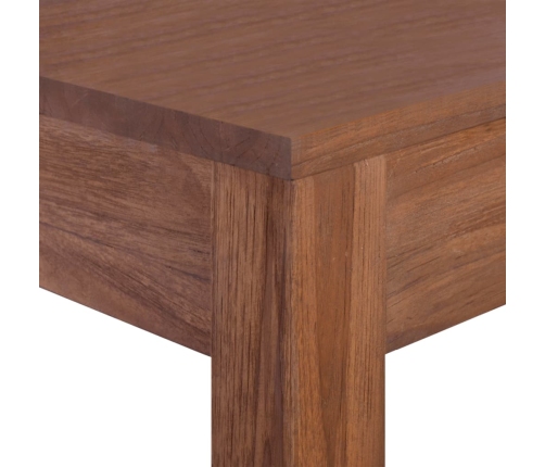 Mesa de centro de madera maciza de teca 110x60x40 cm