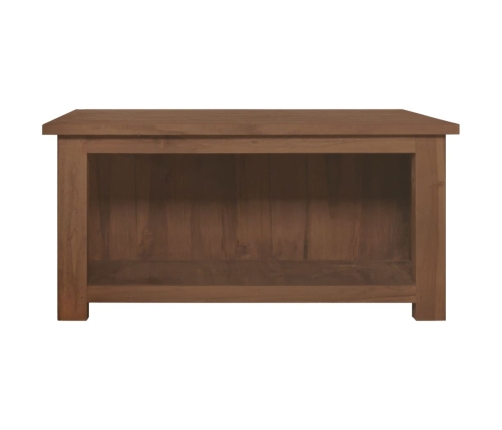 vidaXL Mesa de centro de madera maciza de teca 68x68x33 cm