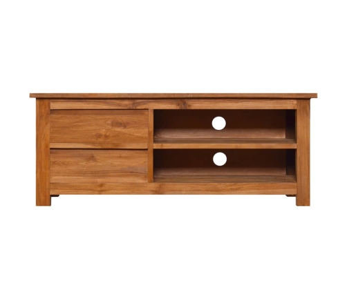 Mueble para TV madera maciza de teca 100x30x40 cm