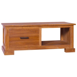 Mueble para TV de madera maciza de teca 90x50x37 cm