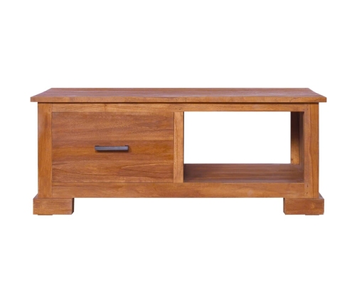 vidaXL Mueble para TV de madera de teca maciza 90x50x37 cm