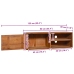 Mueble de TV de pared madera maciza de teca 90x30x30 cm
