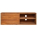 Mueble de TV de pared madera maciza de teca 90x30x30 cm