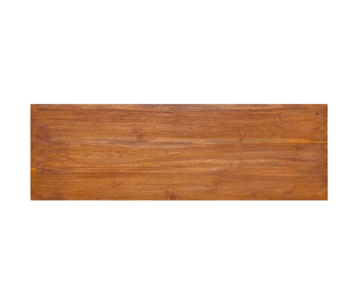 Mueble de TV de pared madera maciza de teca 90x30x30 cm