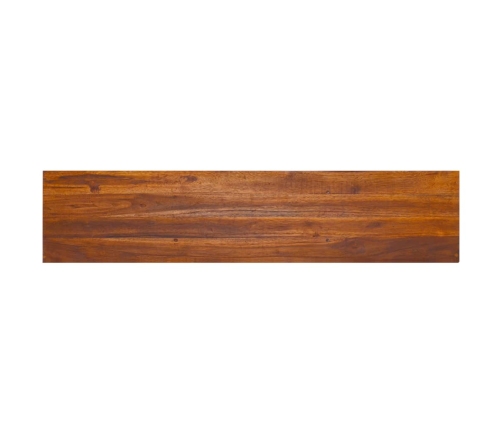 Mueble de TV de pared madera maciza de teca 135x30x30 cm