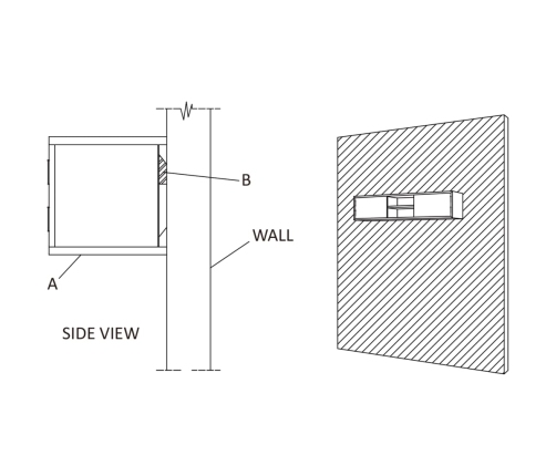 Mueble de TV de pared madera maciza de teca 135x30x30 cm