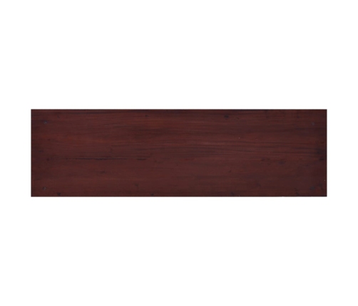 Mueble de TV madera maciza de caoba marrón clásico 100x30x45 cm