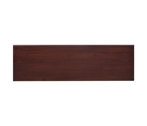 Mueble de TV madera maciza de caoba marrón clásico 100x30x45 cm