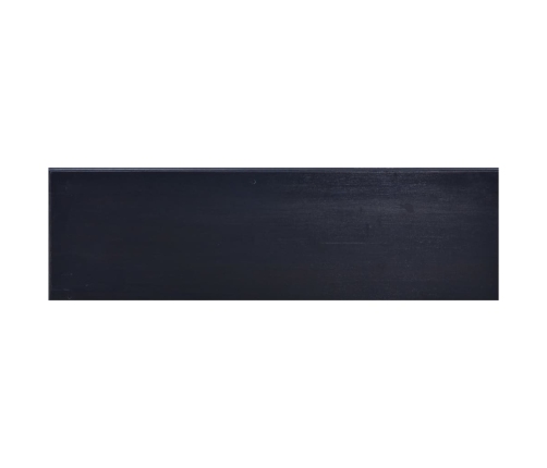 Mueble para TV madera maciza de caoba negro café 100x30x45 cm