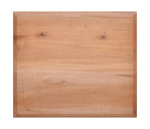 Mesita de noche madera maciza de caoba 35x30x60 cm