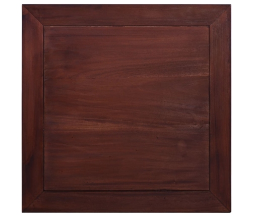 vidaXL Mesa de centro clásica madera maciza caoba marrón 68x68x30 cm