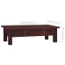 Mesa de centro clásica madera maciza caoba marrón 100x50x30 cm