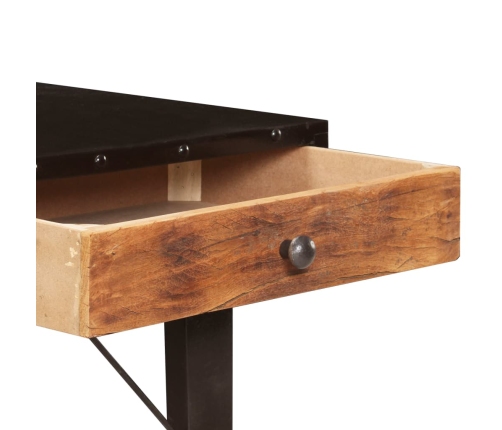 vidaXL Mesa consola de madera maciza reciclada 118x35x76 cm