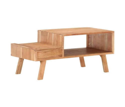 Mesa de centro de madera maciza de acacia 100x50x45 cm