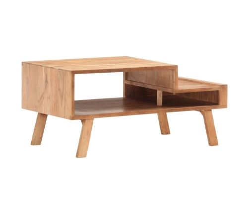 Mesa de centro de madera maciza de acacia 100x50x45 cm