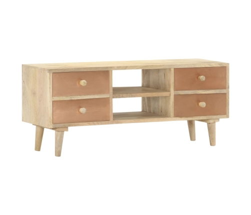 Mueble para TV madera maciza de mango 110x30x45 cm