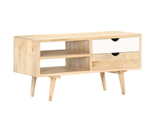 Mueble para TV madera maciza de mango 90x35x45 cm