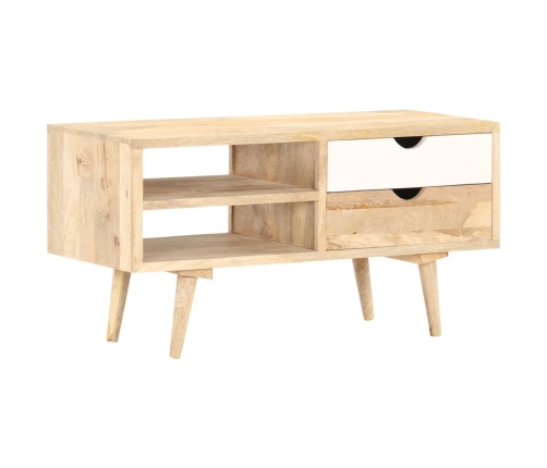 Mueble para TV madera maciza de mango 90x35x45 cm