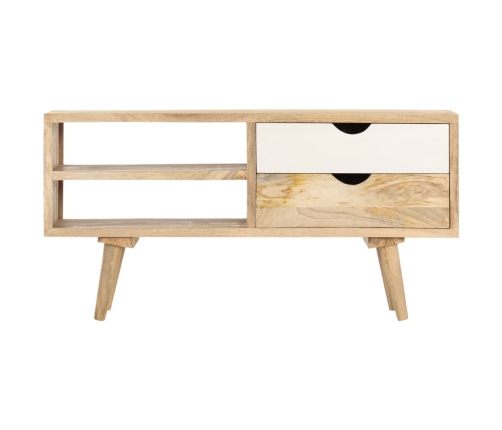 Mueble para TV madera maciza de mango 90x35x45 cm