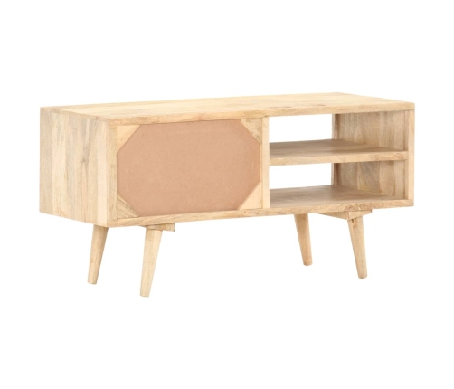 Mueble para TV madera maciza de mango 90x35x45 cm