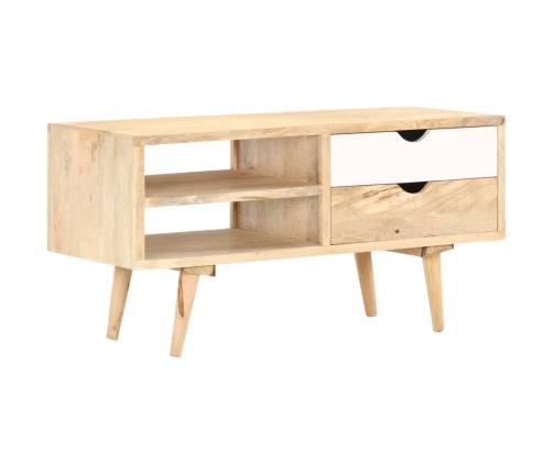 Mueble para TV madera maciza de mango 90x35x45 cm