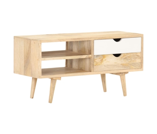 Mueble para TV madera maciza de mango 90x35x45 cm