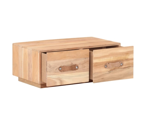 Mesa de centro de madera maciza reciclada 90x50x35 cm