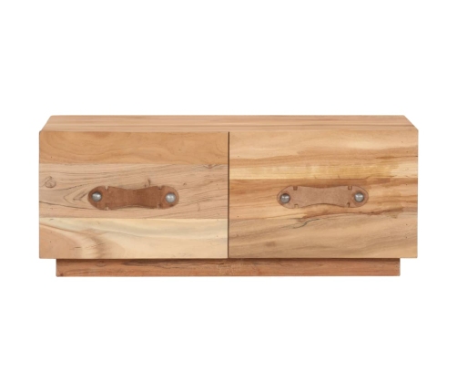 Mesa de centro de madera maciza reciclada 90x50x35 cm