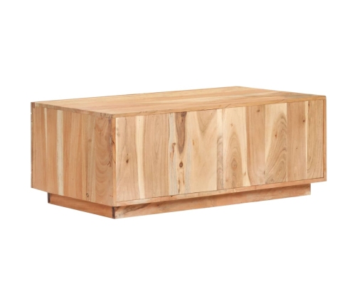 Mesa de centro de madera maciza reciclada 90x50x35 cm