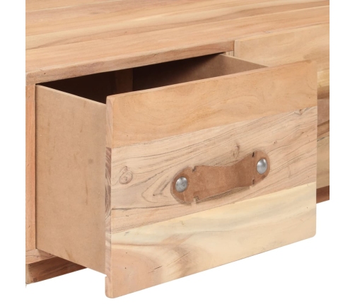 Mesa de centro de madera maciza reciclada 90x50x35 cm