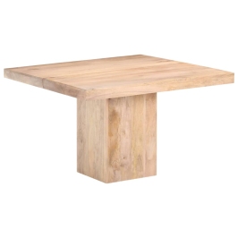 Mesa de comedor de madera maciza de mango 120x120x77 cm