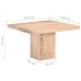 Mesa de comedor de madera maciza de mango 120x120x77 cm