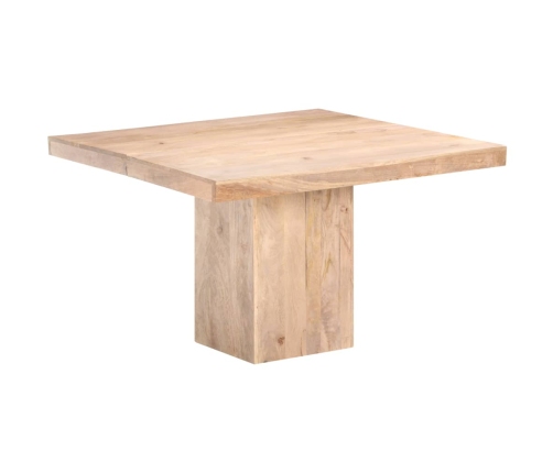 Mesa de comedor de madera maciza de mango 120x120x77 cm