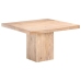 Mesa de comedor de madera maciza de mango 120x120x77 cm