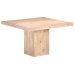 Mesa de comedor de madera maciza de mango 120x120x77 cm