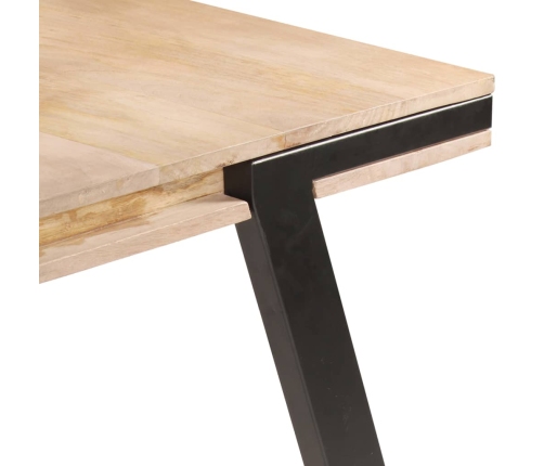 Mesa de comedor de madera maciza de mango 180x90x76 cm