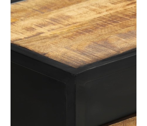 Mesa consola de madera rugosa de mango 110x35x75 cm