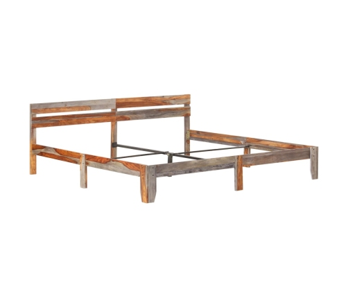 Estructura de cama sin colchón madera maciza 200x200 cm