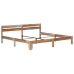 Estructura de cama sin colchón madera maciza 200x200 cm