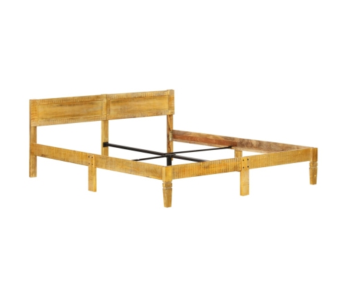 Estructura de cama de madera maciza de mango 140 cm