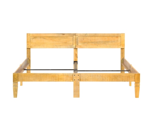 Estructura de cama de madera maciza de mango 140 cm