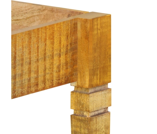 Estructura de cama de madera maciza de mango 140 cm