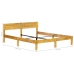 Estructura de cama de madera maciza de mango 140 cm