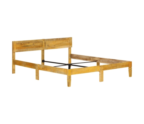 Estructura de cama de madera maciza de mango 140 cm