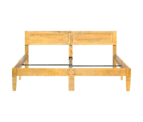 Estructura de cama de madera maciza de mango 160 cm