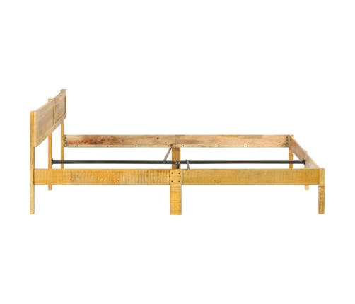 Estructura de cama de madera maciza de mango 160 cm