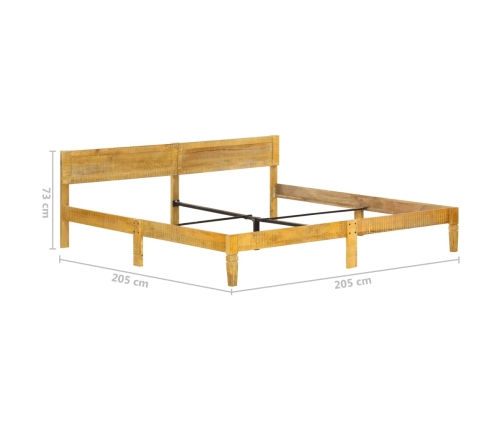 Estructura de cama de madera maciza de mango 200 cm