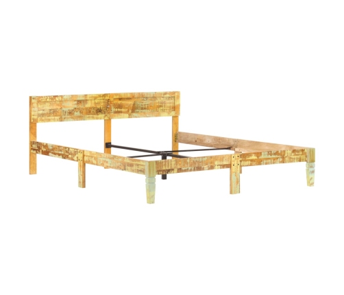 Estructura cama sin colchón madera maciza reciclada 180x200 cm