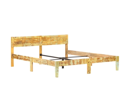 Estructura cama sin colchón madera maciza reciclada 180x200 cm